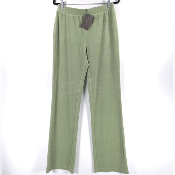 NWT ST. JOHN SPORT WILLOW Velvet Pull on Elastic Waist Straight Pants MEDIUM - Picture 2 of 11